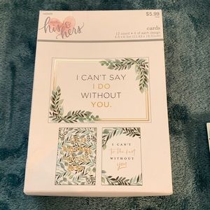 9 cards Bridesmaid requests with envelopes